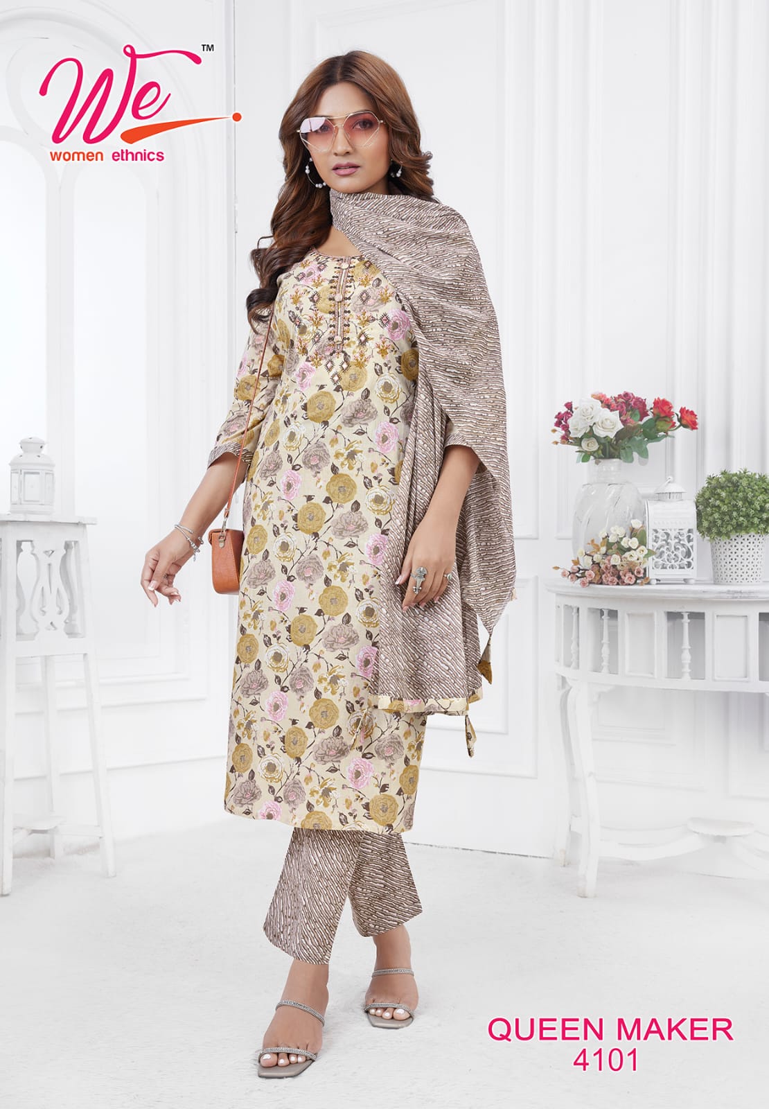 Queen Maker By We Printed Cotton Kurti With Bottom Dupatta Wholesale Shop In Surat